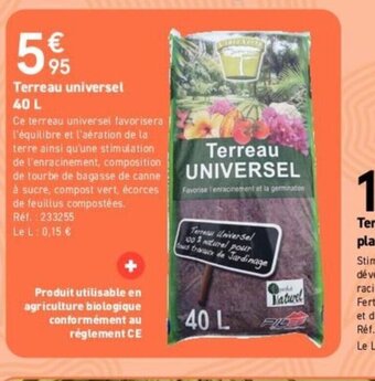 Mr Bricolage Terreau universel offre