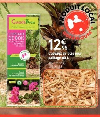Mr Bricolage Copeaux de bois pour paillage 60 L offre