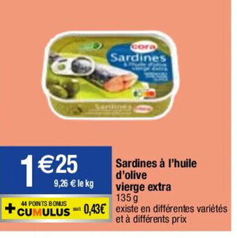 Migros Sardines à l'huile d'olive vierge extra offre