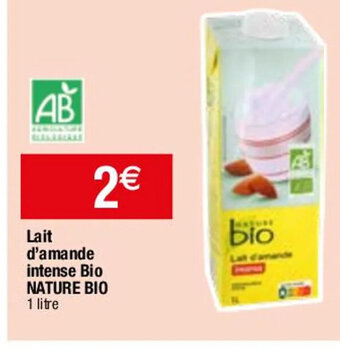 Migros Lait d'amande intense Bio NATURE BIO offre