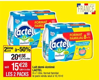 Lait demi-écrémé LACTEL
