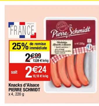 Migros Knacks d'Alsace PIERRE SCHMIDT offre