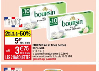 Migros BOURSIN Ail et fines herbes 39% M.G. offre