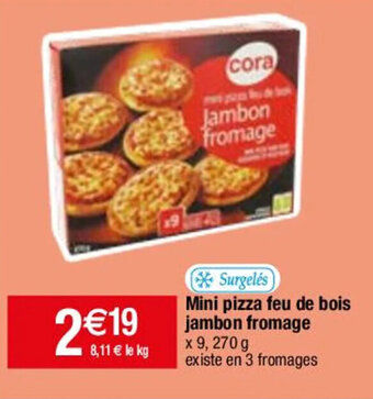 Migros Mini pizza feu de bois Jambon fromage offre
