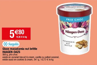 Glace macadamia nut brittle HAAGEN-DAZS