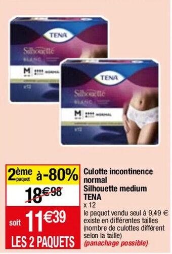 Culotte incontinence normal Silhouette medium TENA