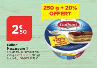Maximarché Galbani Mascarpone offre