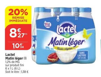 Maximarché Lactel Matin léger offre