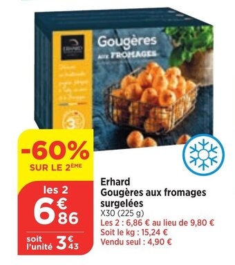 Erhard Gougères aux fromages surgelées