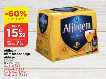 Maximarché Affligem Bière blonde belge Abbaye offre