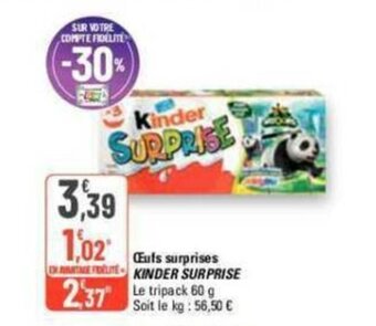 G20 OEufs surprises KINDER SURPRISE offre