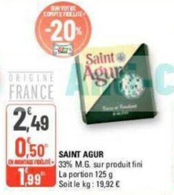 G20 SAINT AGUR offre