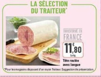 G20 Tête roulée avec langue offre