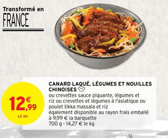Intermarché Hyper CANARD LAQUÉ, LÉGUMES ET NOUILLES CHINOISES offre