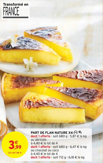 Intermarché Hyper PART DE FLAN NATURE X4 offre