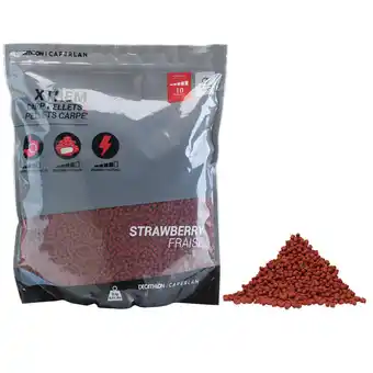 Pellets pĂȘche de la carpe xtrem carp pellets 3kg 4mm fraise