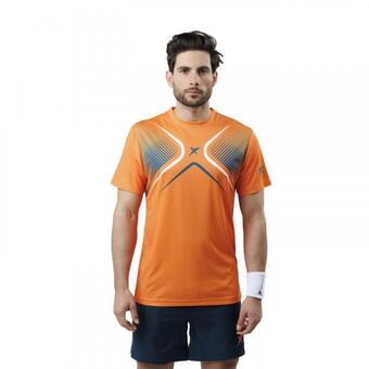Decathlon T-shirt à manches courtes padel drop shot dorama couleur orange offre