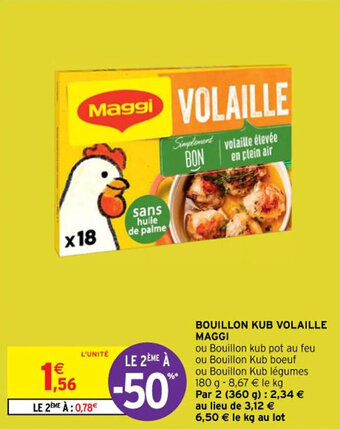Intermarché Hyper BOUILLON KUB VOLAILLE MAGGI offre