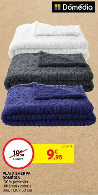 Intermarché Hyper PLAID SHERPA DOMÉDIA offre