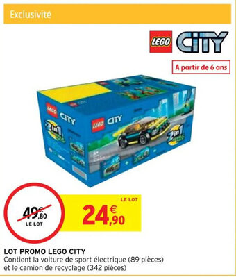 Intermarché Hyper LOT PROMO LEGO CITY offre