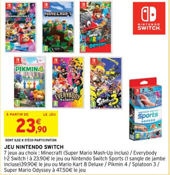 Intermarché Hyper JEU NINTENDO SWITCH offre