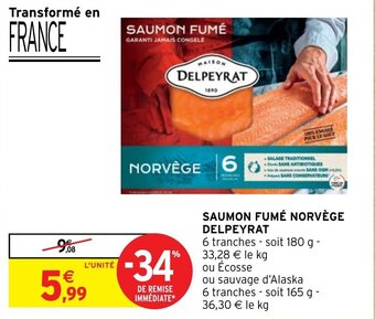 SAUMON FUMÉ NORVÈGE DELPEYRAT