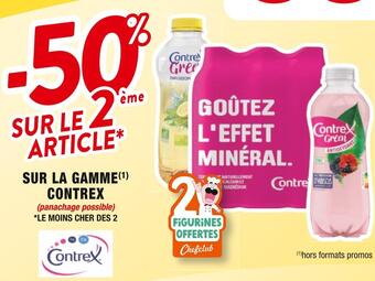 Contrex -50% sur le 2ème article sur la gamme contrex