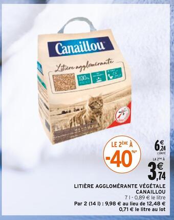 Intermarché Canaillou litière agglomérante végétale offre