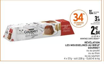 Intermarché Gourmet révélation les mousselines au bœuf offre