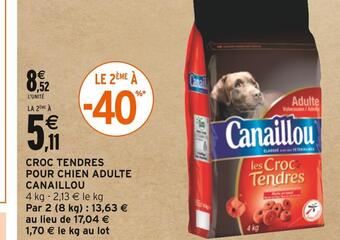 Intermarché Canaillou croc tendres pour chien adulte offre