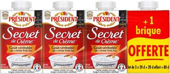 Match President secret de crème offre