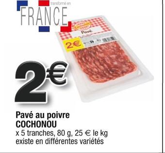Cochonou pavé au poivre