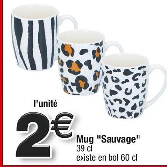 Cora Mug sauvage offre