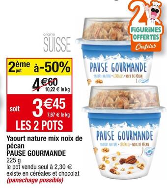 Cora x Carrefour Pause gourmande yaourt nature mix noix de pécan offre
