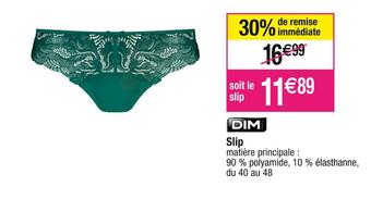 Cora x Carrefour Dim slip offre