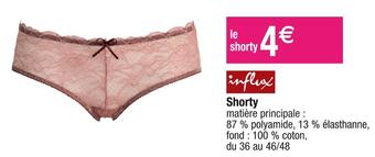 Cora Influx shorty offre