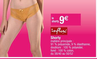 Cora Influx shorty offre