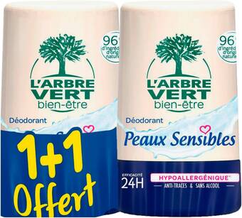 Match L'arbre vert déodorant bille offre