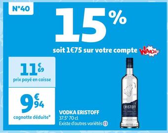 Eristoff vodka