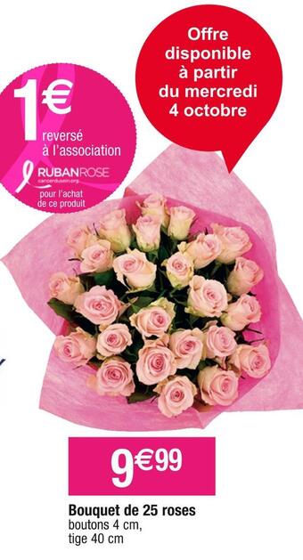 Cora Bouquet de 25 roses offre