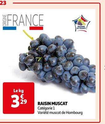 Auchan Supermarché Raisin muscat offre