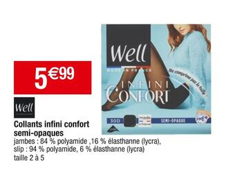 Well collants infi ni confort semi-opaques