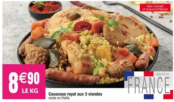 Cora Couscous royal aux 3 viandes offre