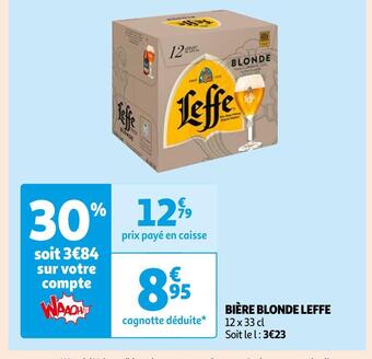 Auchan Supermarché Leffe bière blonde offre