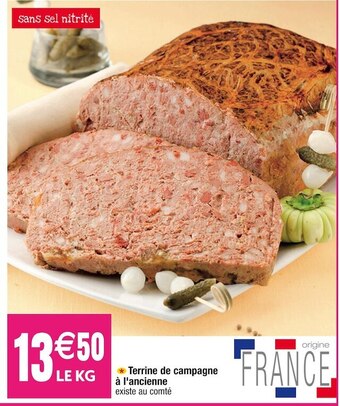 Cora x Carrefour Terrine de campagne à l'ancienne offre