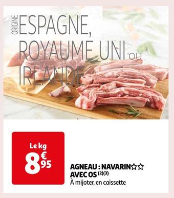 Agneau : navarin avec os