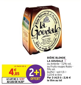Intermarché Hyper BIÈRE BLONDE LA GOUDALE offre