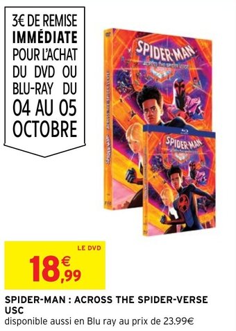 Intermarché Hyper SPIDER-MAN: ACROSS THE SPIDER-VERSE USC offre