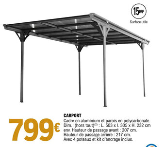 E.Leclerc Jardi CARPORT offre