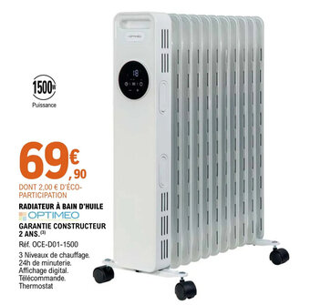 E.Leclerc Jardi RADIATEUR À BAIN D'HUILE offre